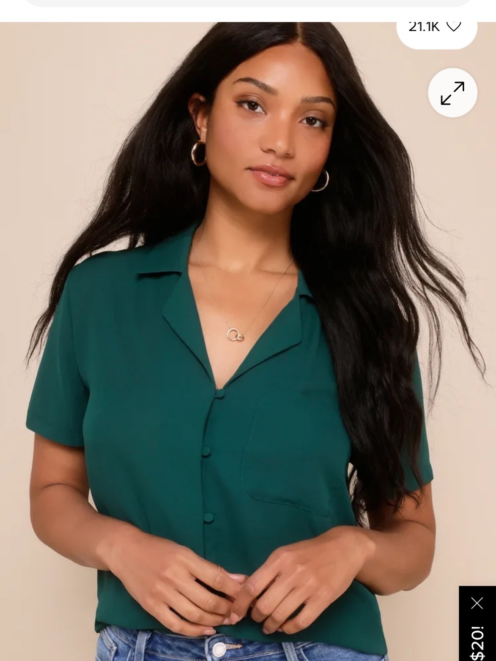 Lulus Women's Blouse - Size Medium